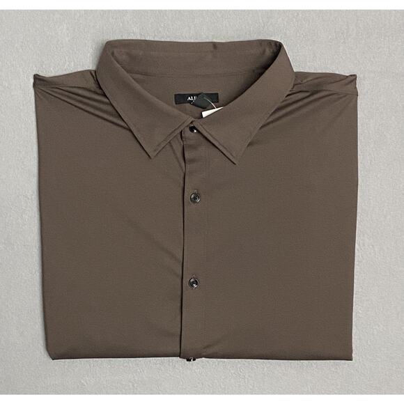 NWT Alfani Brown Dress Shirt Men’s XXL - Picture 1 of 10